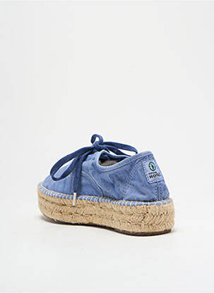 Espadrilės šnervių uždarymas kulnas nuo 4 iki 6 cm šviesiai mėlyna NATURAL WORLD moteris