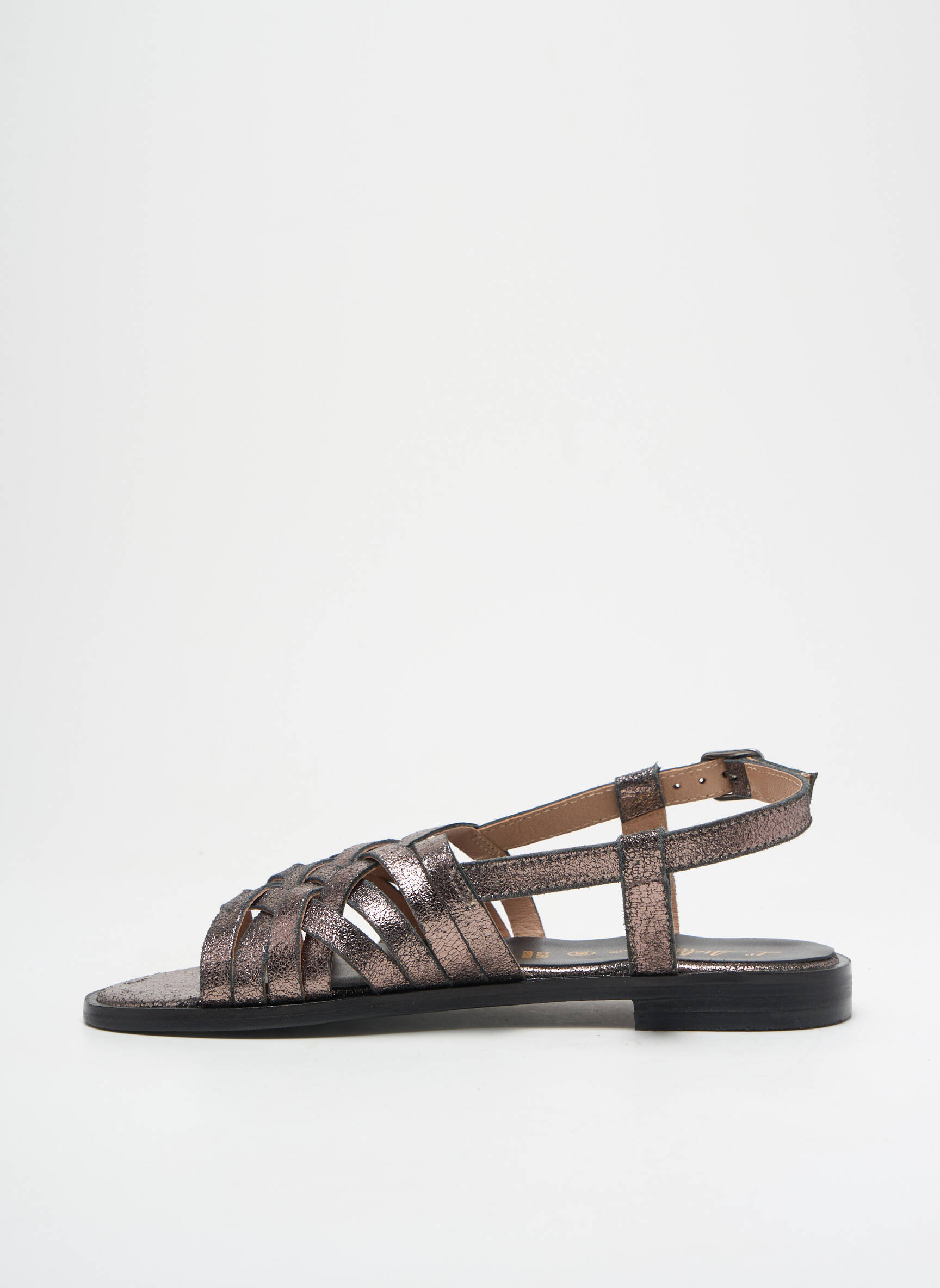 Sandalai/nu pėdos chiquet plokščias kulnas iki 3 cm sidabrinė L'ATELIER TROPÉZIEN moteris