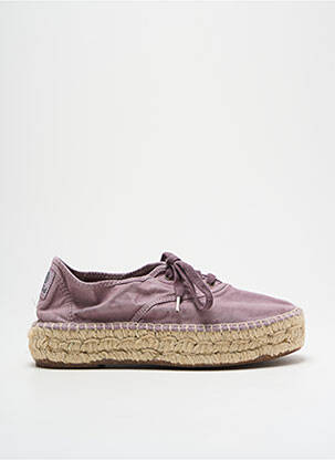 Espadrilės šnervių uždarymas kulnas nuo 4 iki 6 cm violetinis NATURAL WORLD moteris