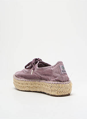 Espadrilės šnervių uždarymas kulnas nuo 4 iki 6 cm violetinis NATURAL WORLD moteris