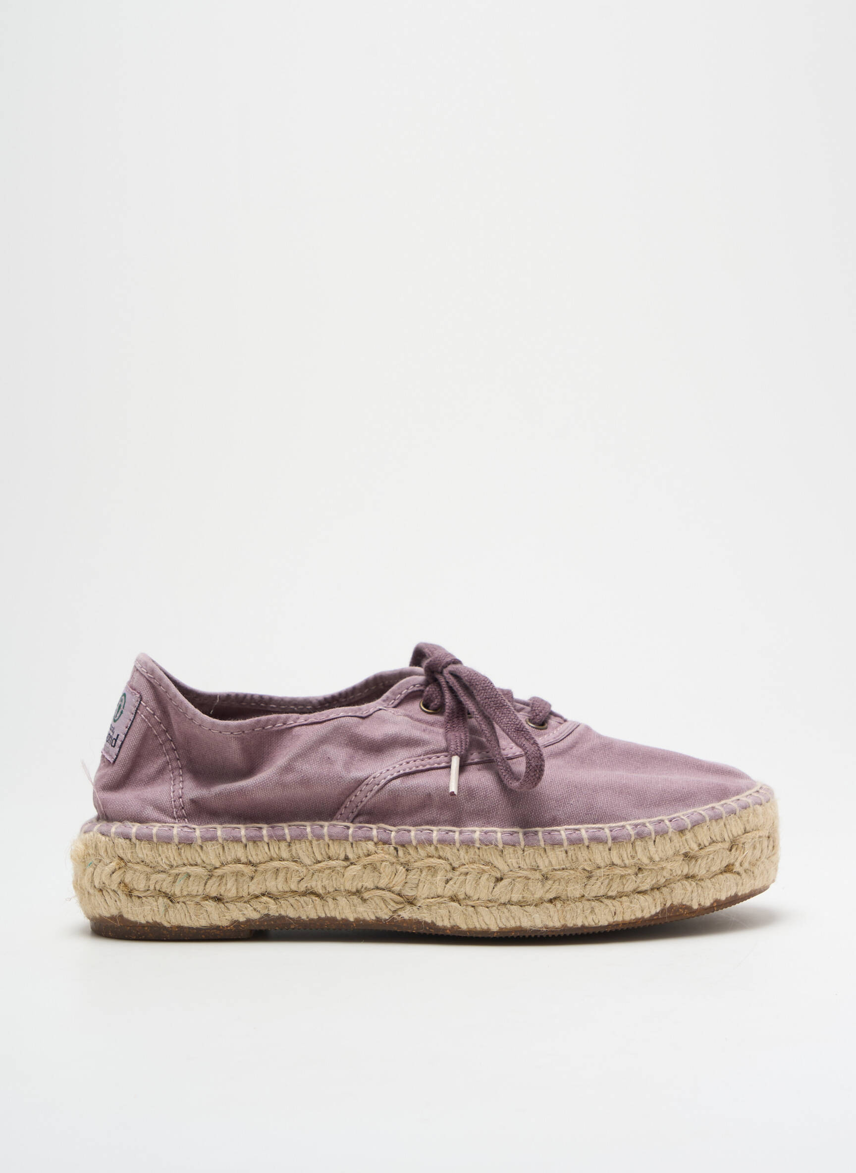 Espadrilės šnervių uždarymas kulnas nuo 4 iki 6 cm violetinis NATURAL WORLD moteris