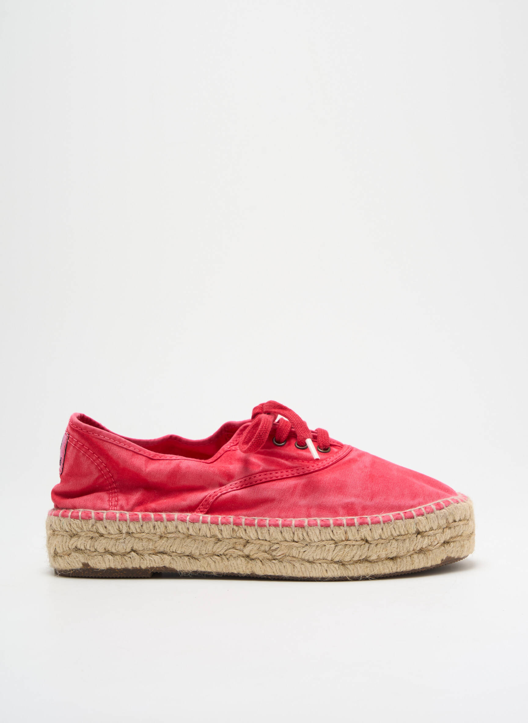 Espadrilės šnervių uždarymas kulnas nuo 4 iki 6 cm rožinė NATURAL WORLD moteris