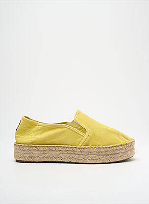 Espadrilės platforma kulnas nuo 4 iki 6 cm geltona NATURAL WORLD moteris