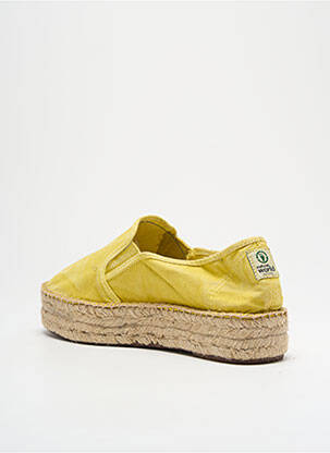 Espadrilės platforma kulnas nuo 4 iki 6 cm geltona NATURAL WORLD moteris