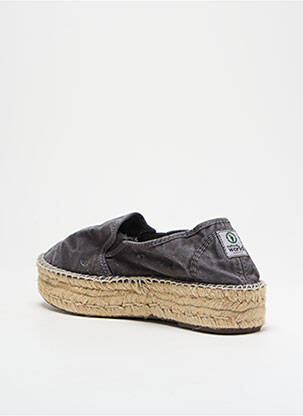 Espadrilės platforma kulnas nuo 4 iki 6 cm juodas NATURAL WORLD moteris