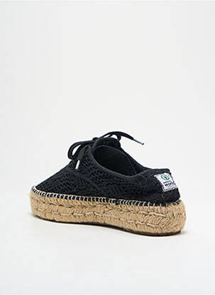 Espadrilės šnervių uždarymas kulnas nuo 4 iki 6 cm juodas NATURAL WORLD moteris