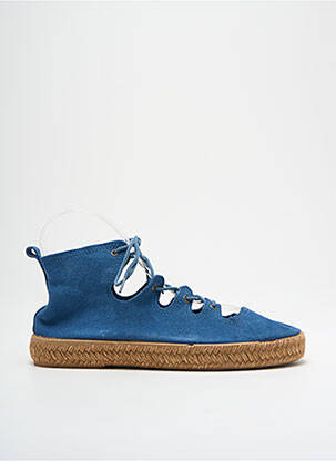 Espadrilės šnervių uždarymas plokščias kulnas iki 3 cm mėlyna IPPON VINTAGE moteris