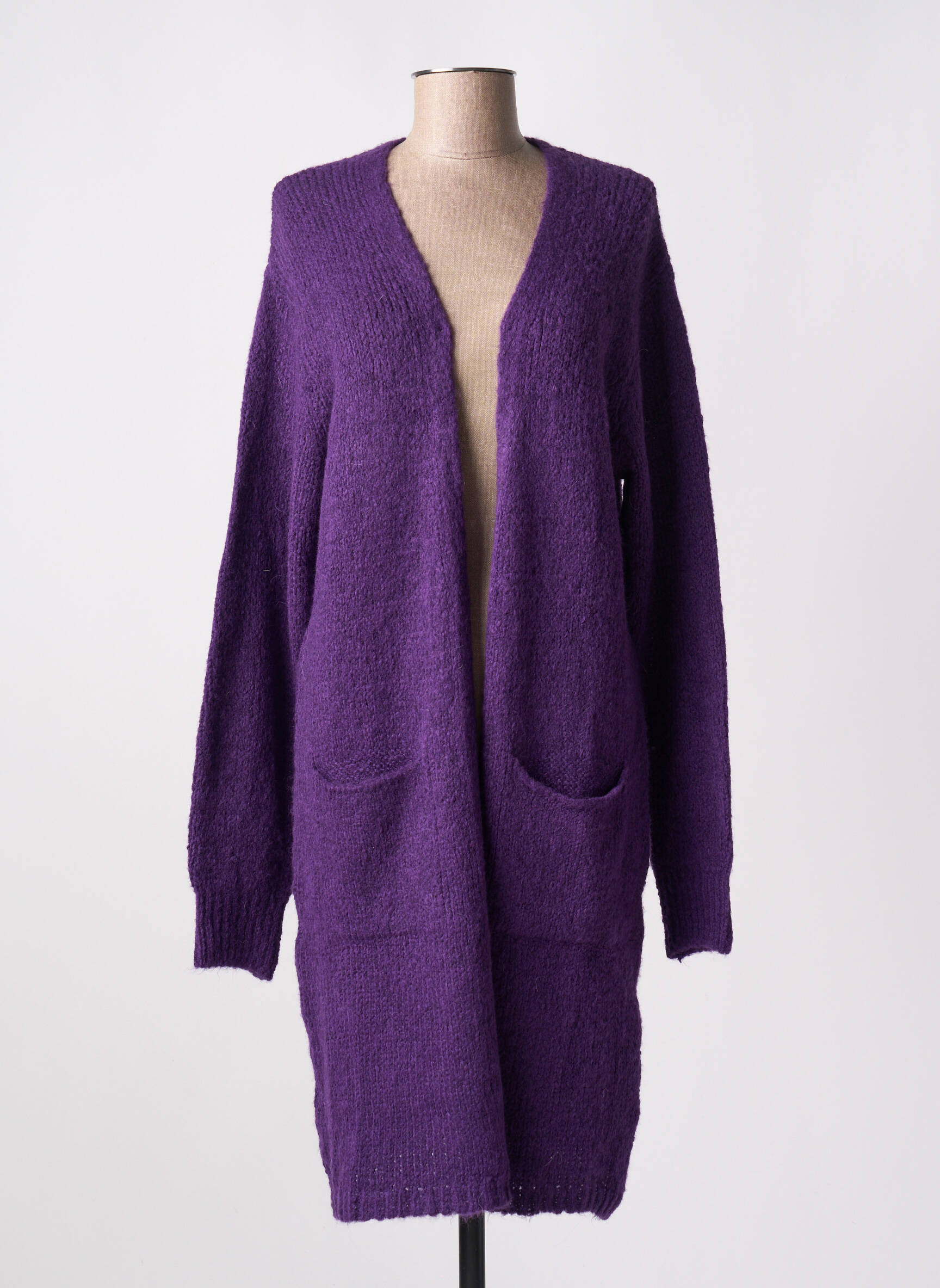 Ilgų rankovių liemenė tamprumas violetinis GEISHA moteris