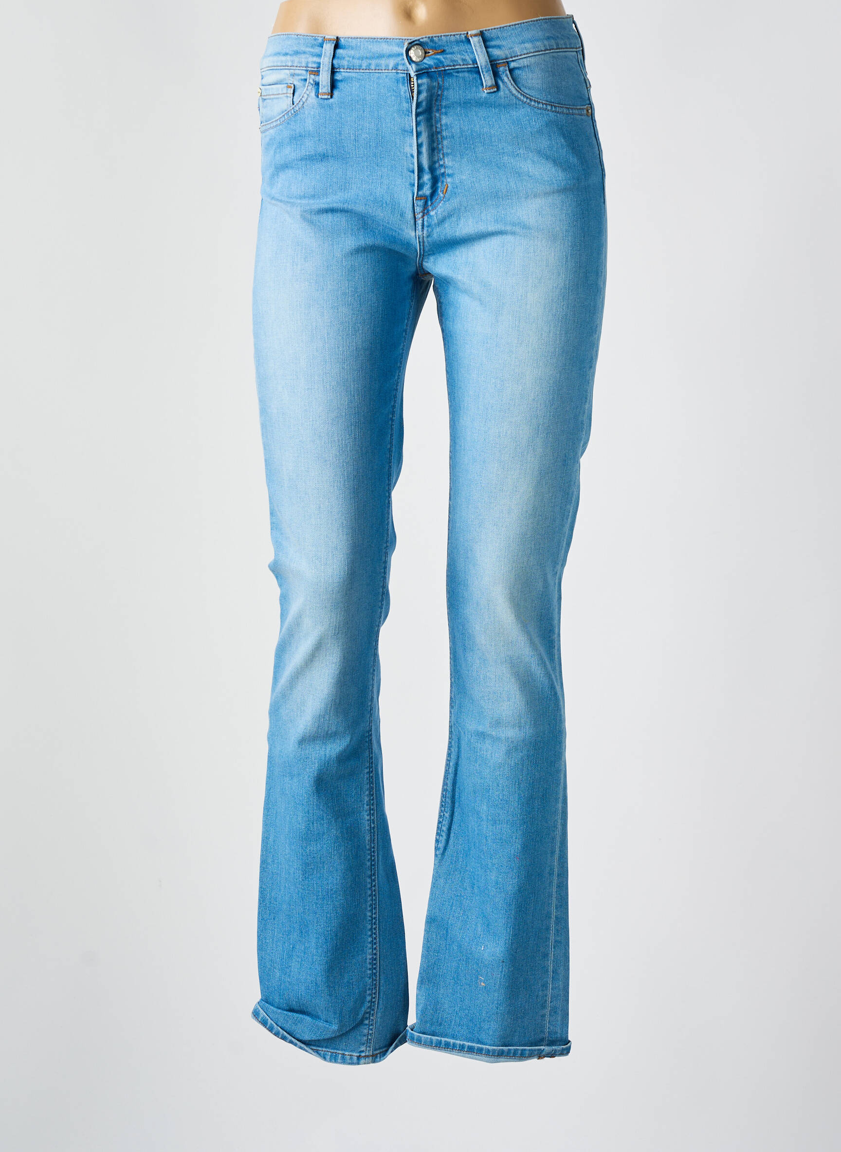 Bootcut džinsai aukšta talija aukšta talija mėlyna EDWIN moteris