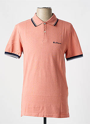 Polo centrinė iškirptė trumpas rankovės rožinė BEN SHERMAN vyras