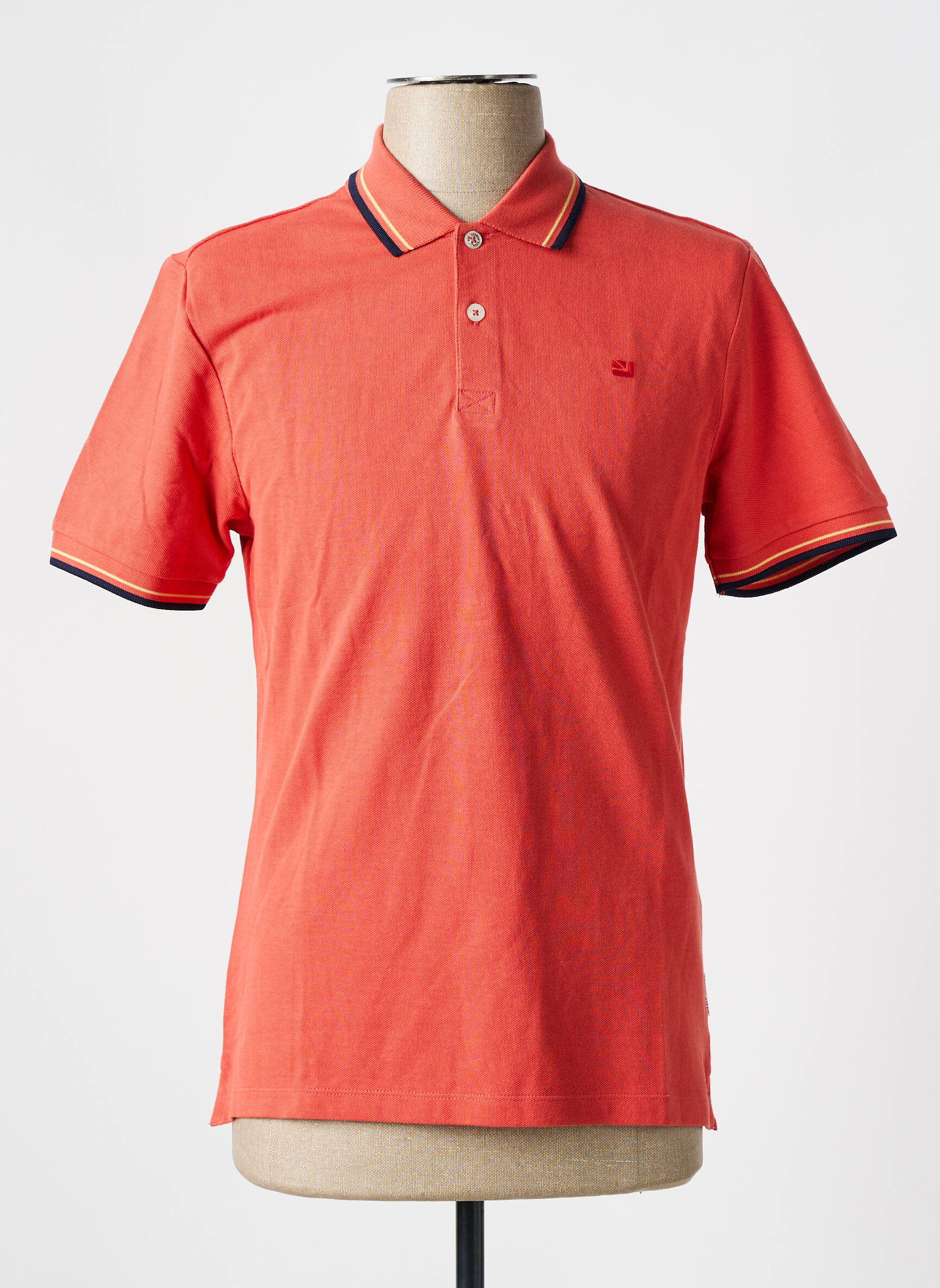 Polo centrinė iškirptė trumpas rankovės oranžinė BEN SHERMAN vyras