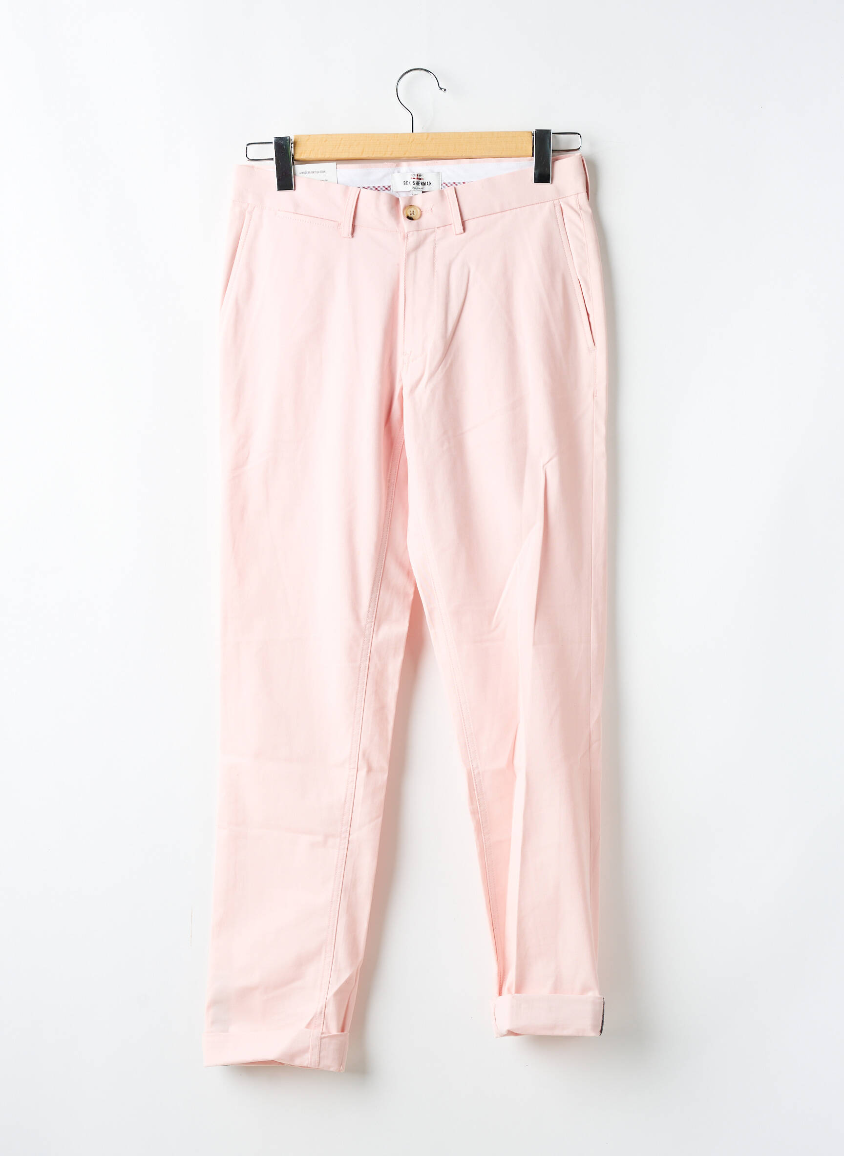Chino kelnė tamprumas normala dydis rožinė BEN SHERMAN vyras