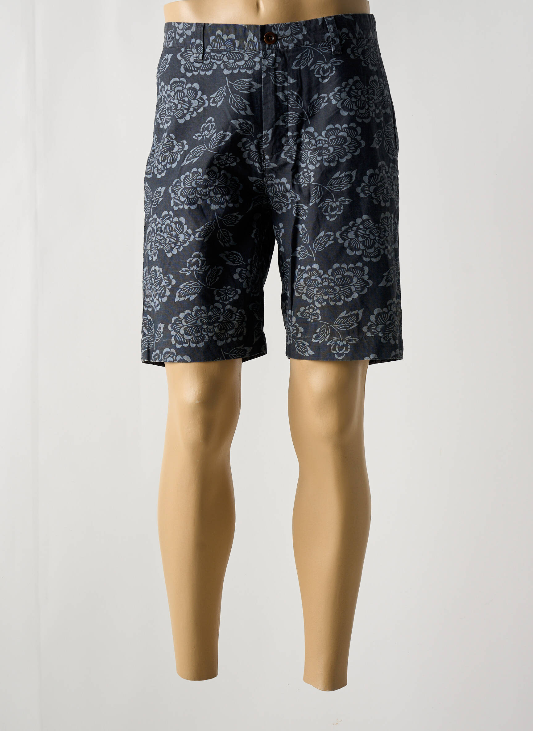 Bermudas popelinos audinys, kuris pasižymi lygiu ir tankiu paviršiumi. normala dydis mėlyna BEN SHERMAN vyras