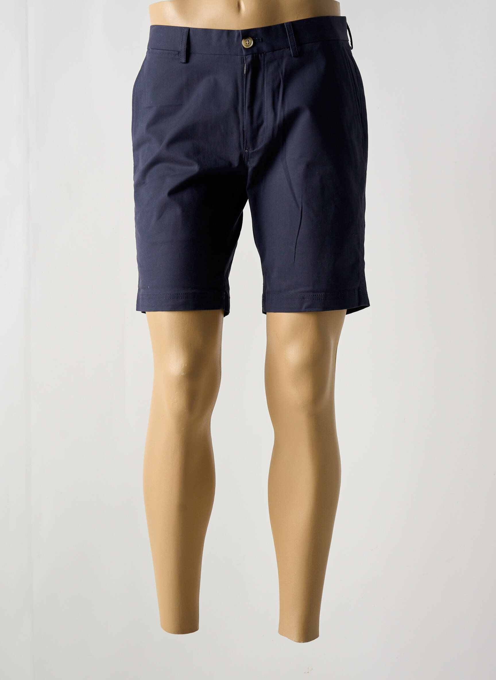 Bermudas popelinos audinys, kuris pasižymi lygiu ir tankiu paviršiumi. normala dydis mėlyna BEN SHERMAN vyras