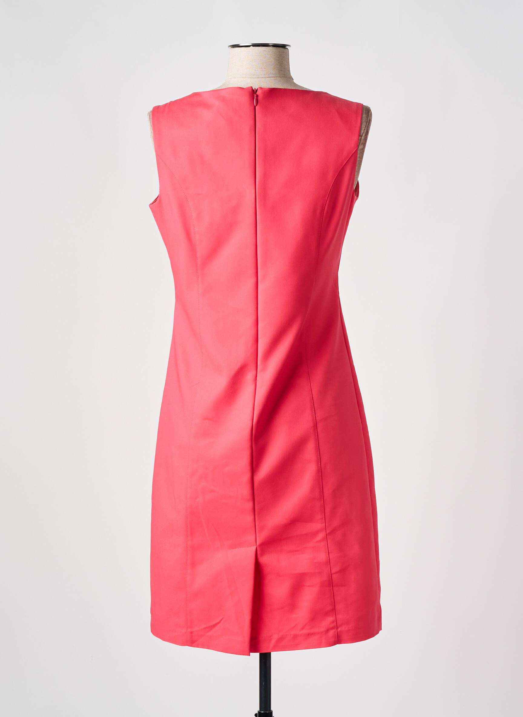 Pusilgių suknelė be rankų be rankų rožinė QUATTRO moteris