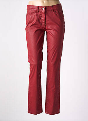 Lieknos kelnės dengtas audinys normala dydis raudona GERKE MY PANTS moteris