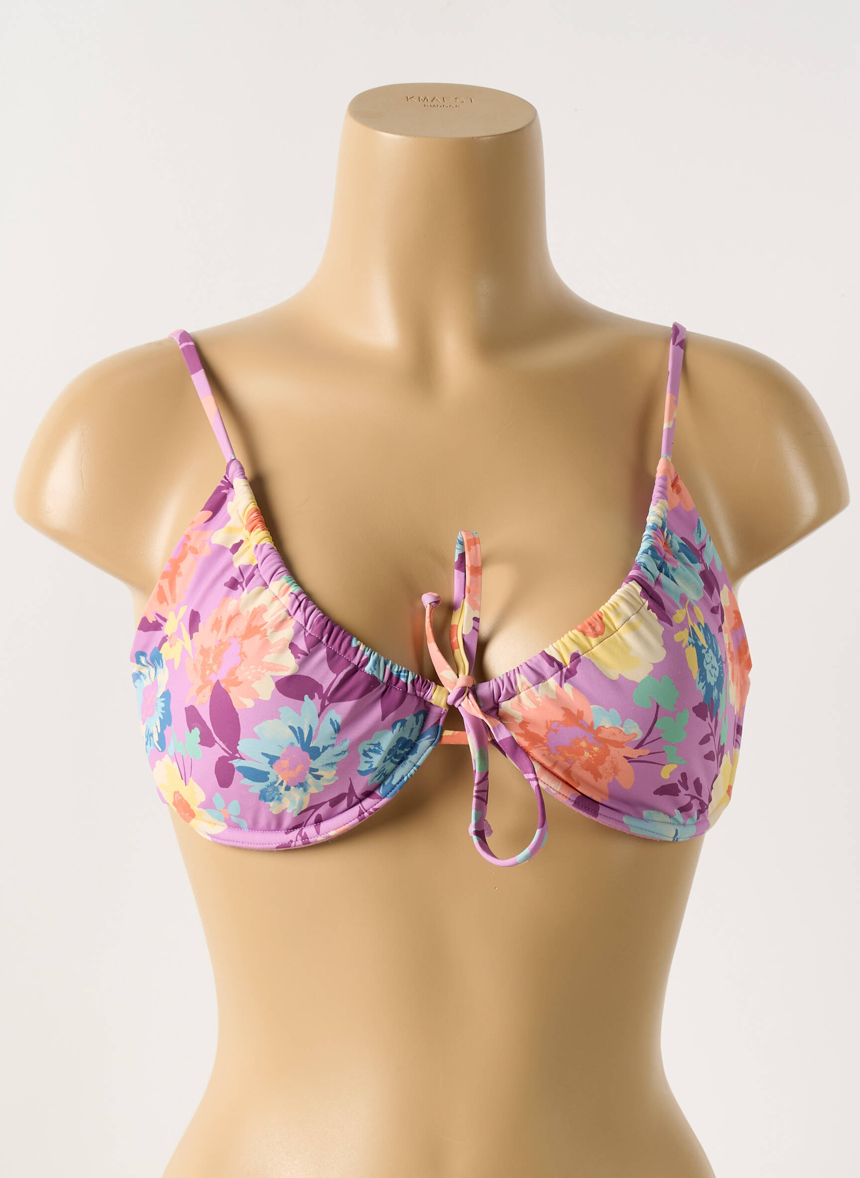 Maudymosi viršūnė tamprumas aukštas balkoninis liemenėlė violetinis SANS MARQUE moteris