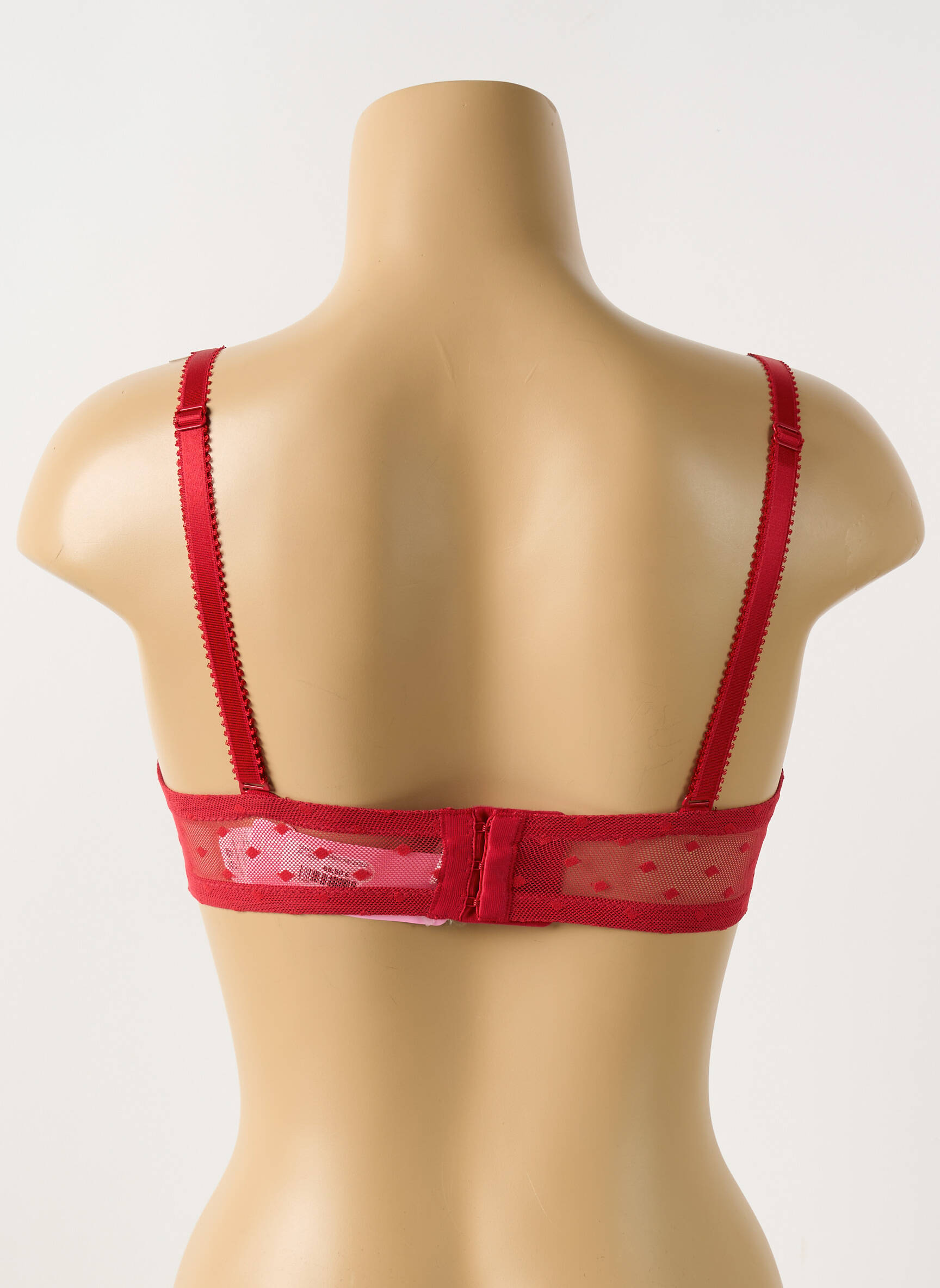 Liemenėlė push-up liemenėlė su aukštu palaikymu push-up liemenėlė su aukštu palaikymu raudona ANTIGEL moteris