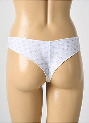 Tanga satino audinys baltas ANTIGEL moteris