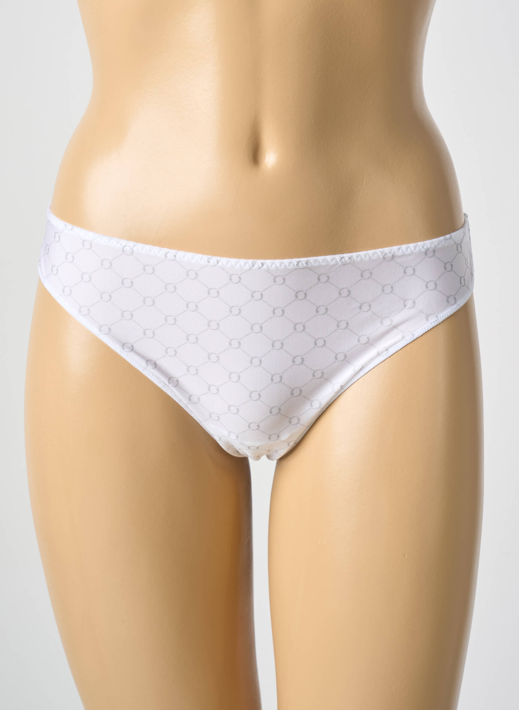 Tanga satino audinys baltas ANTIGEL moteris
