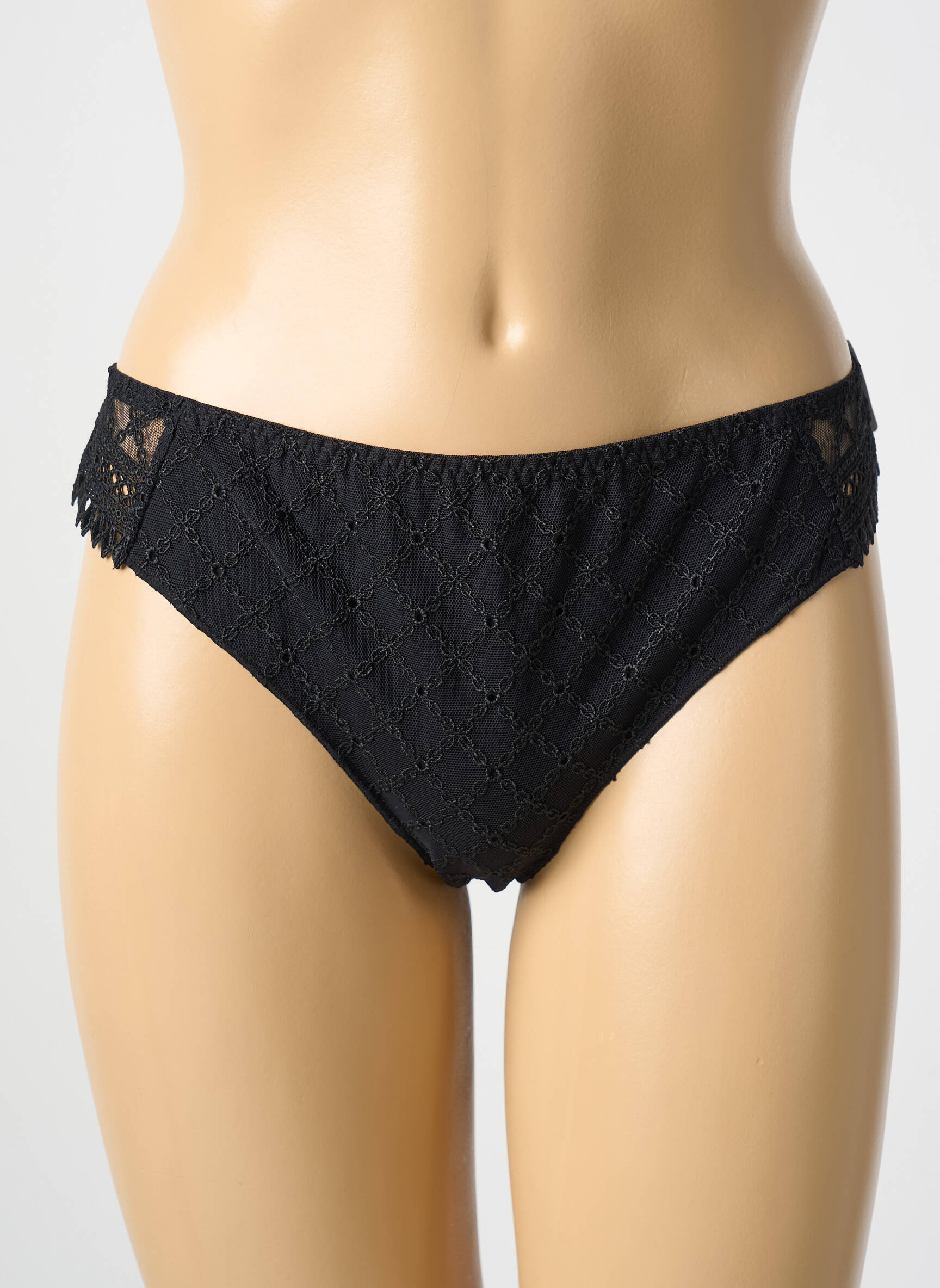 Tanga tanga juodas LOUISA BRACQ moteris