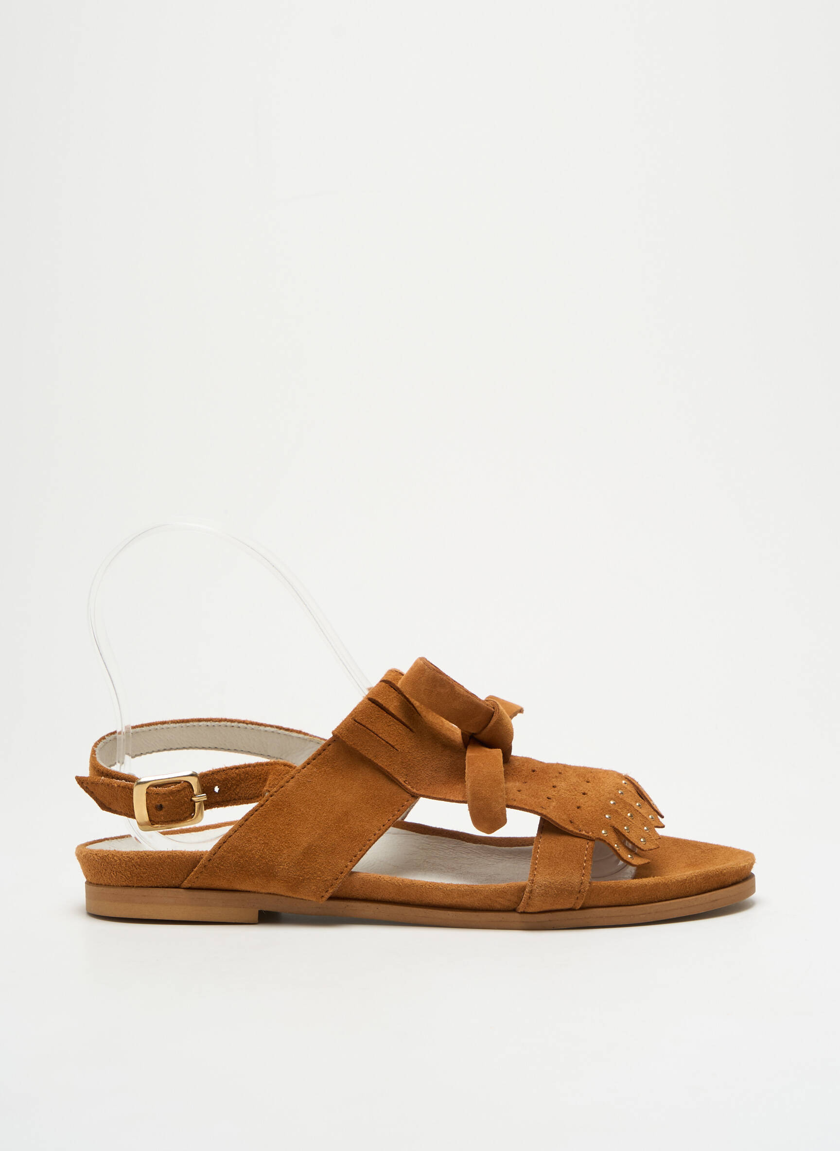 Sandalai/nu pėdos chiquet plokščias kulnas iki 3 cm rudas REGARD moteris