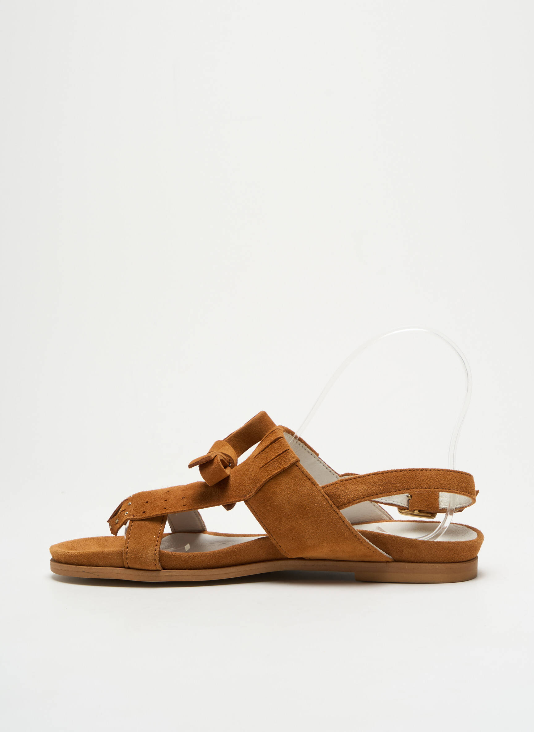 Sandalai/nu pėdos chiquet plokščias kulnas iki 3 cm rudas REGARD moteris