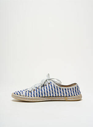 Espadrilės satino audinys plokščias kulnas iki 3 cm mėlyna HISTOIRES DE CHAUSSURES moteris