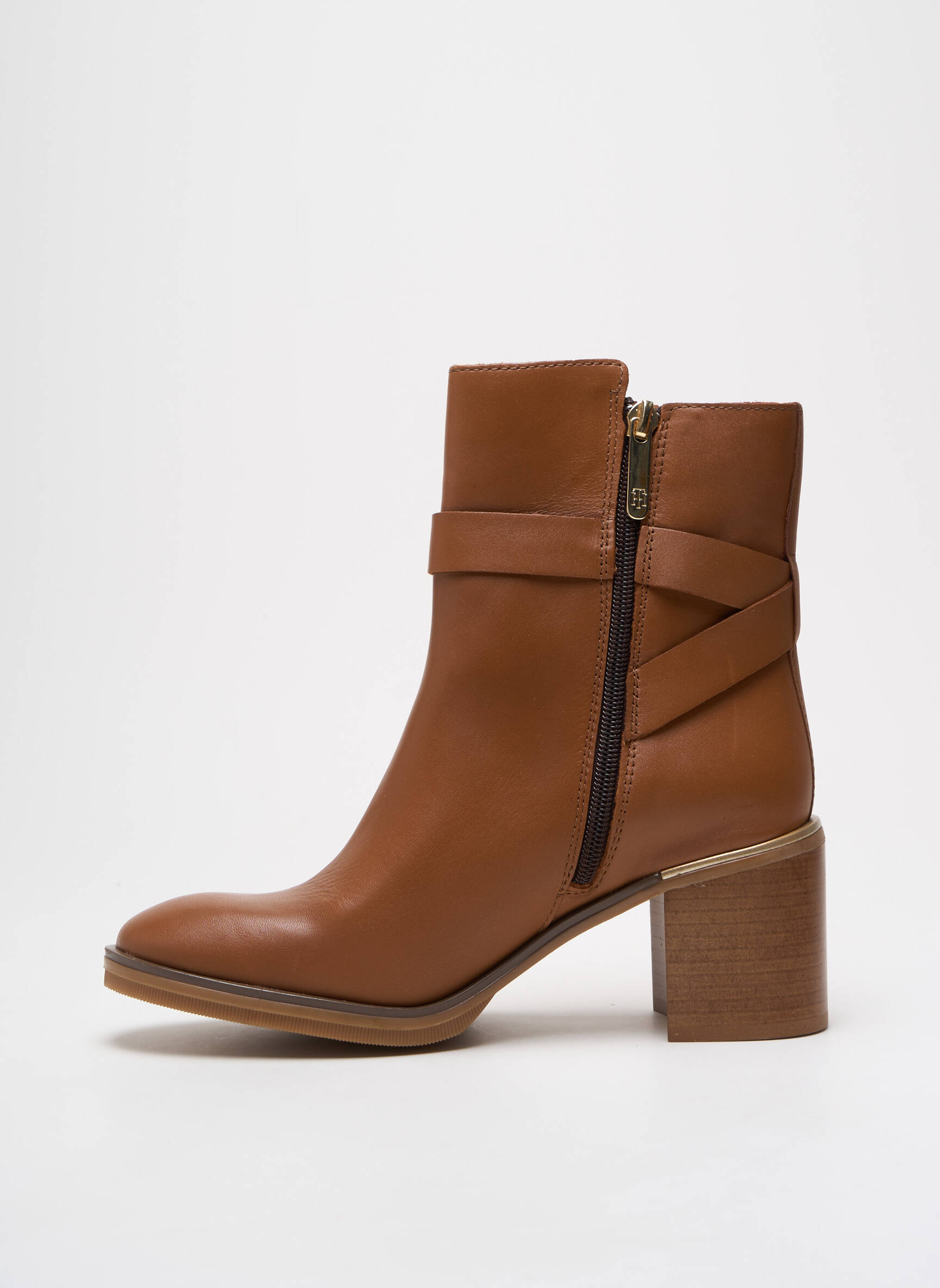 Batai/botai lygus medžiaga kulnas nuo 4 iki 6 cm rudas TOMMY HILFIGER moteris