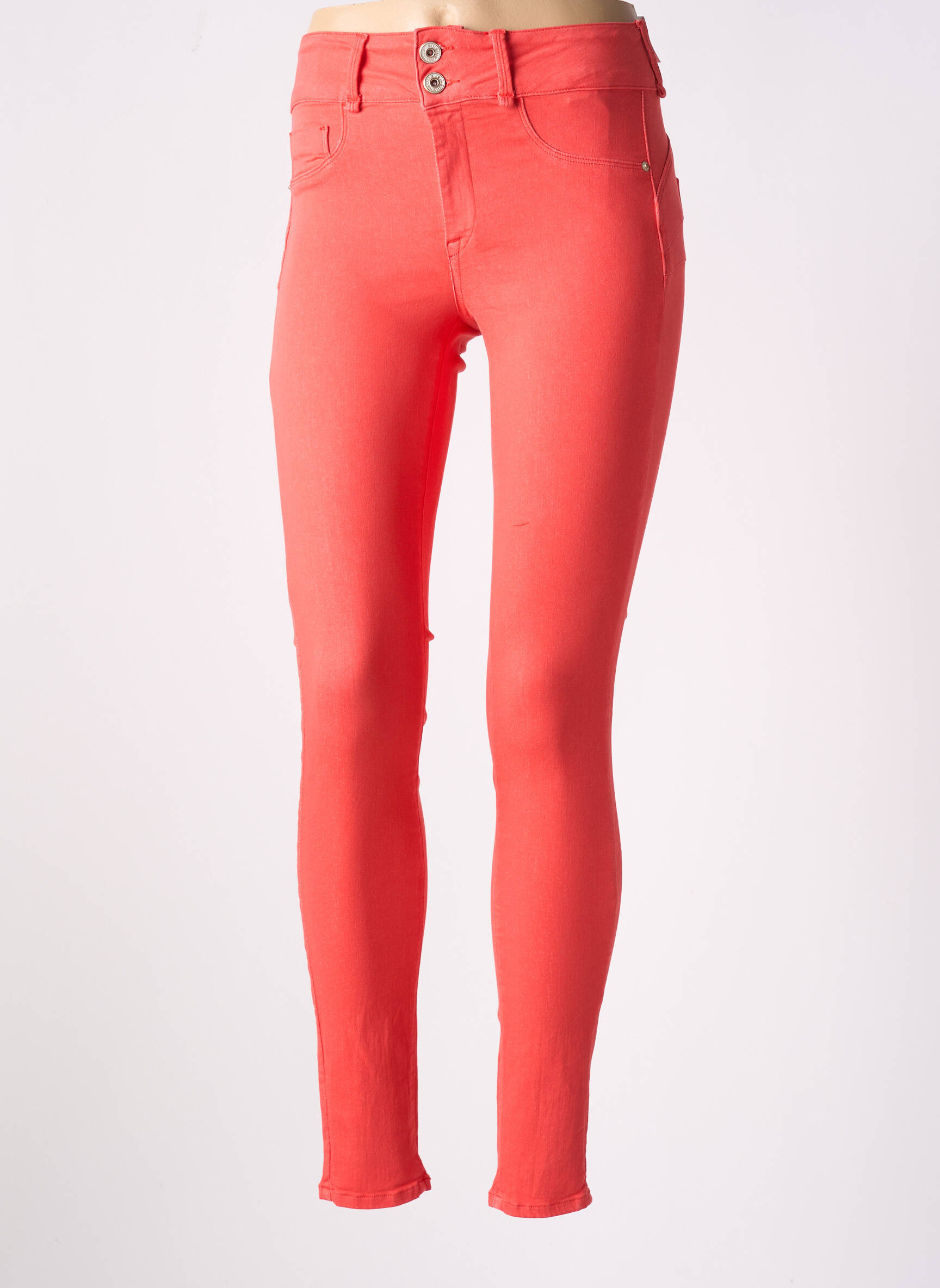 Jegging denimo audinys normala dydis raudona ONE SIZE FILTS ALL moteris
