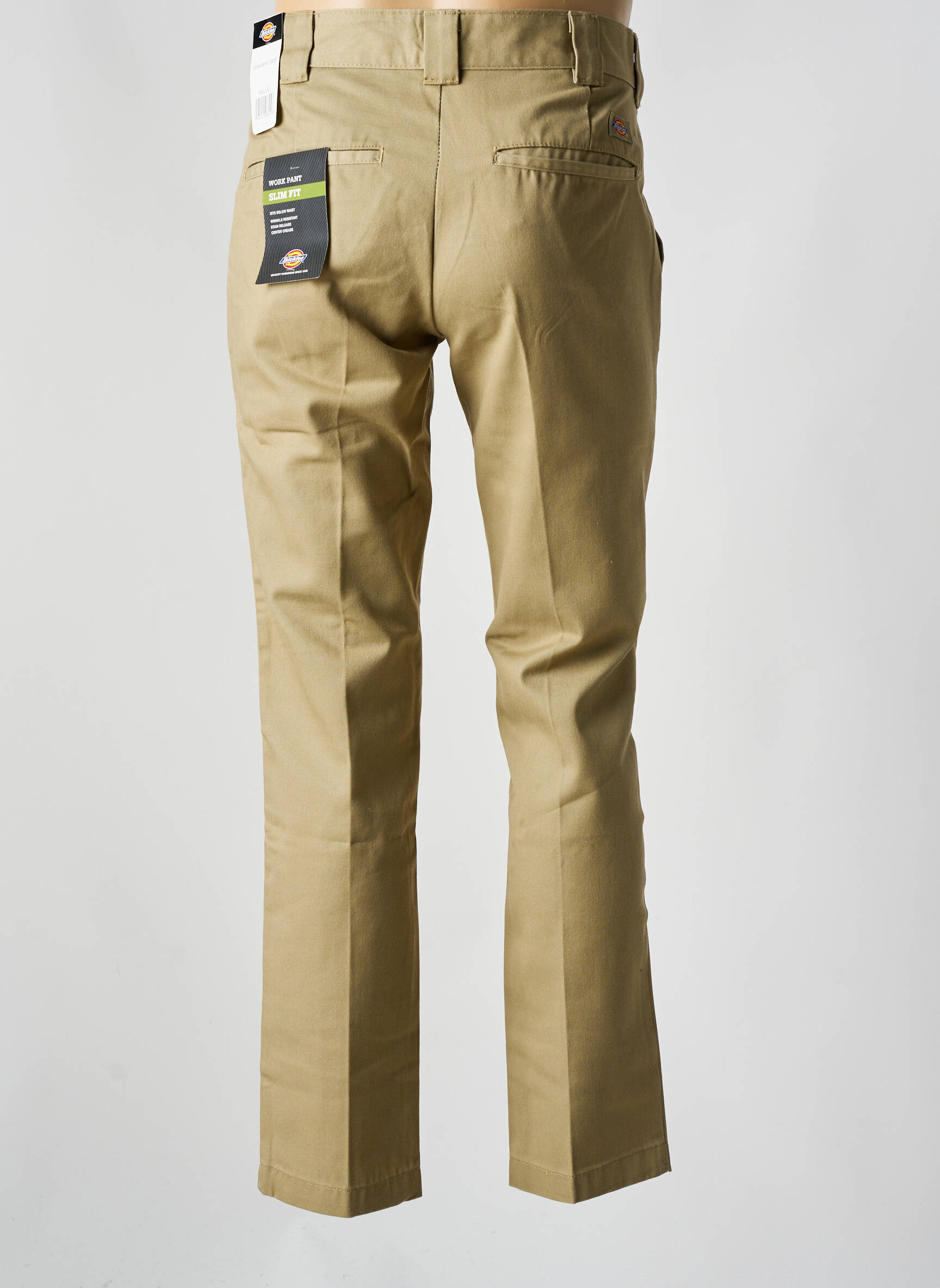 Chino kelnė užtrauktukas po atvartu su kabliu aukšta talija žalias DICKIES vyras