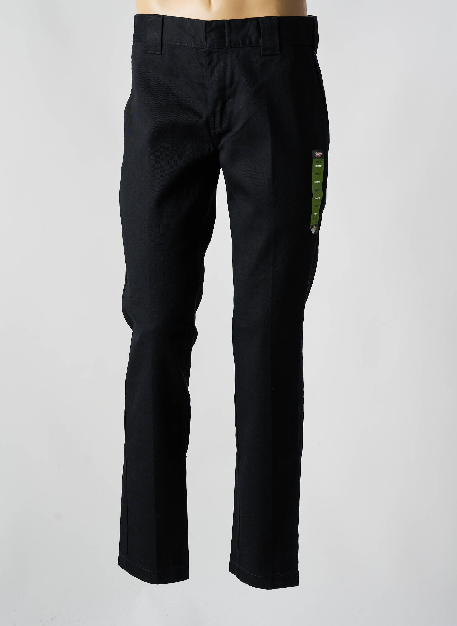 Chino kelnė užtrauktukas po atvartu su kabliu aukšta talija juodas DICKIES vyras