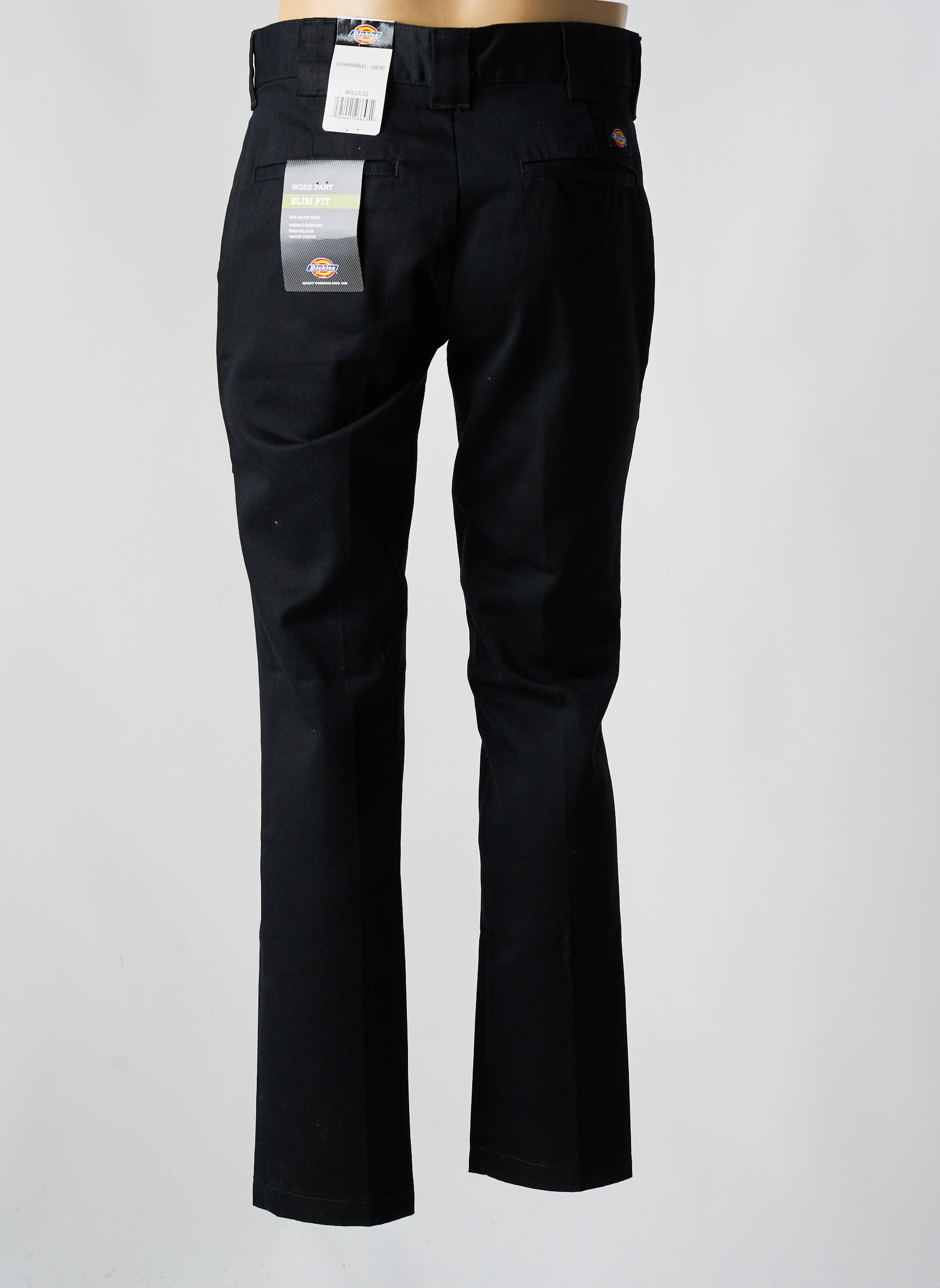 Chino kelnė užtrauktukas po atvartu su kabliu aukšta talija juodas DICKIES vyras