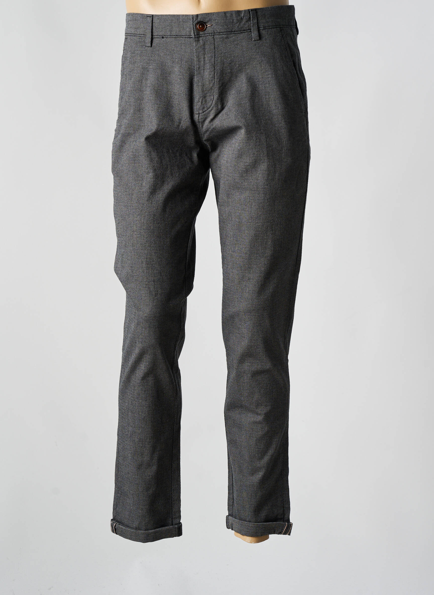 Chino kelnė chinamas audinys normala dydis pilka JACK & JONES vyras