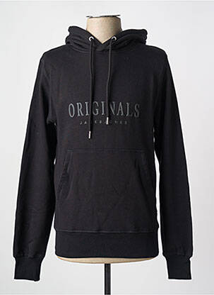 Kapišonas kišenės ilgos rankovės juodas JACK & JONES vyras