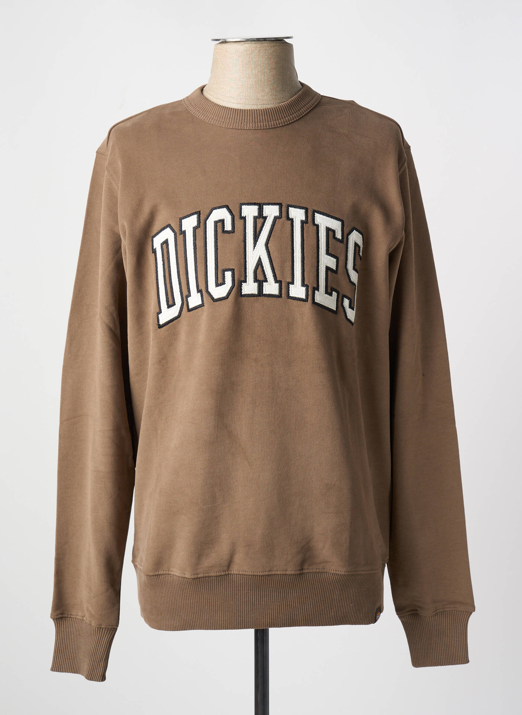 Mikroskopas siuvinėjimas ilgos rankovės rudas DICKIES vyras