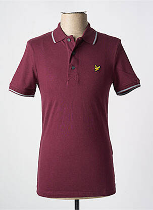 Polo tamprumas trumpas rankovės raudona LYLE & SCOTT vyras