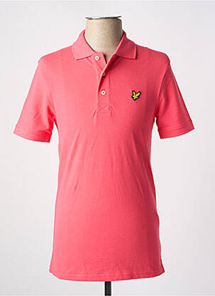Polo tamprumas trumpas rankovės rožinė LYLE & SCOTT vyras