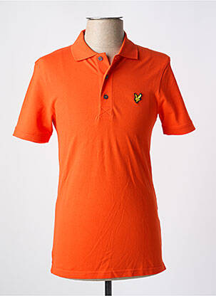 Polo tamprumas trumpas rankovės oranžinė LYLE & SCOTT vyras
