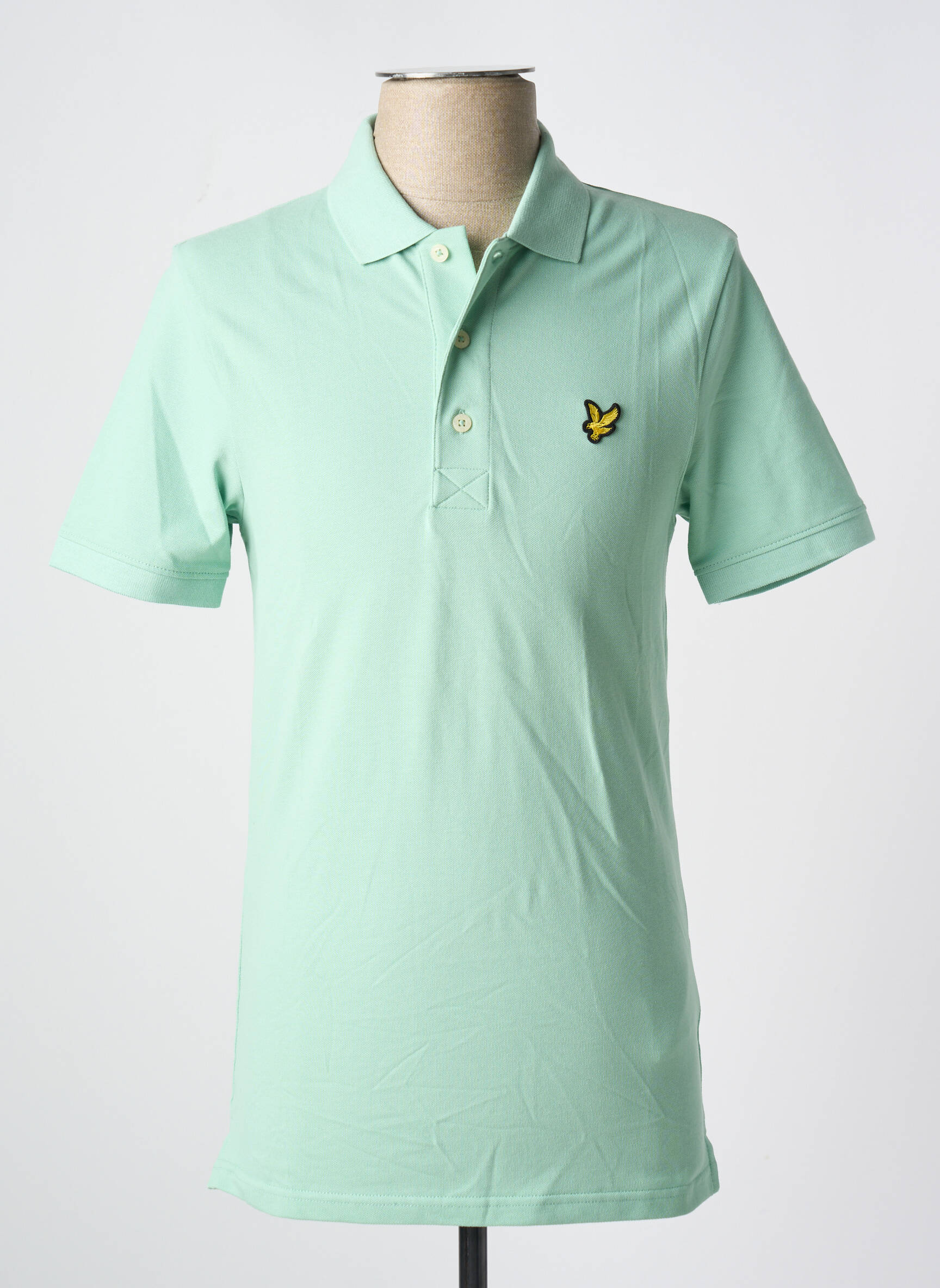 Polo tamprumas trumpas rankovės žalias LYLE & SCOTT vyras