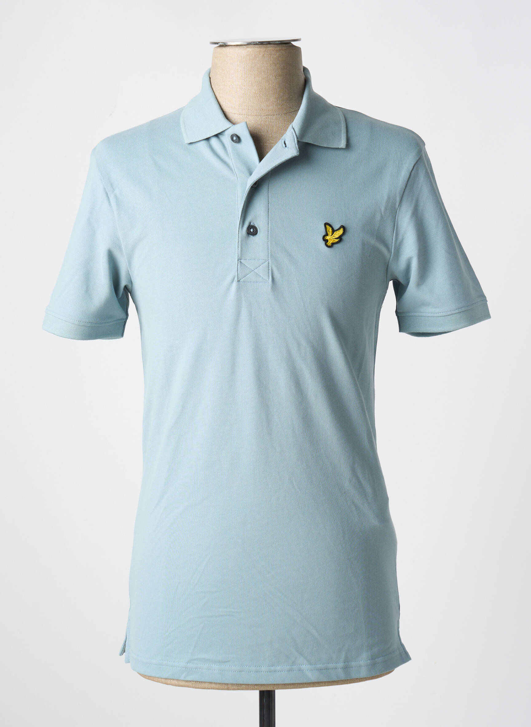Polo tamprumas trumpas rankovės mėlyna LYLE & SCOTT vyras