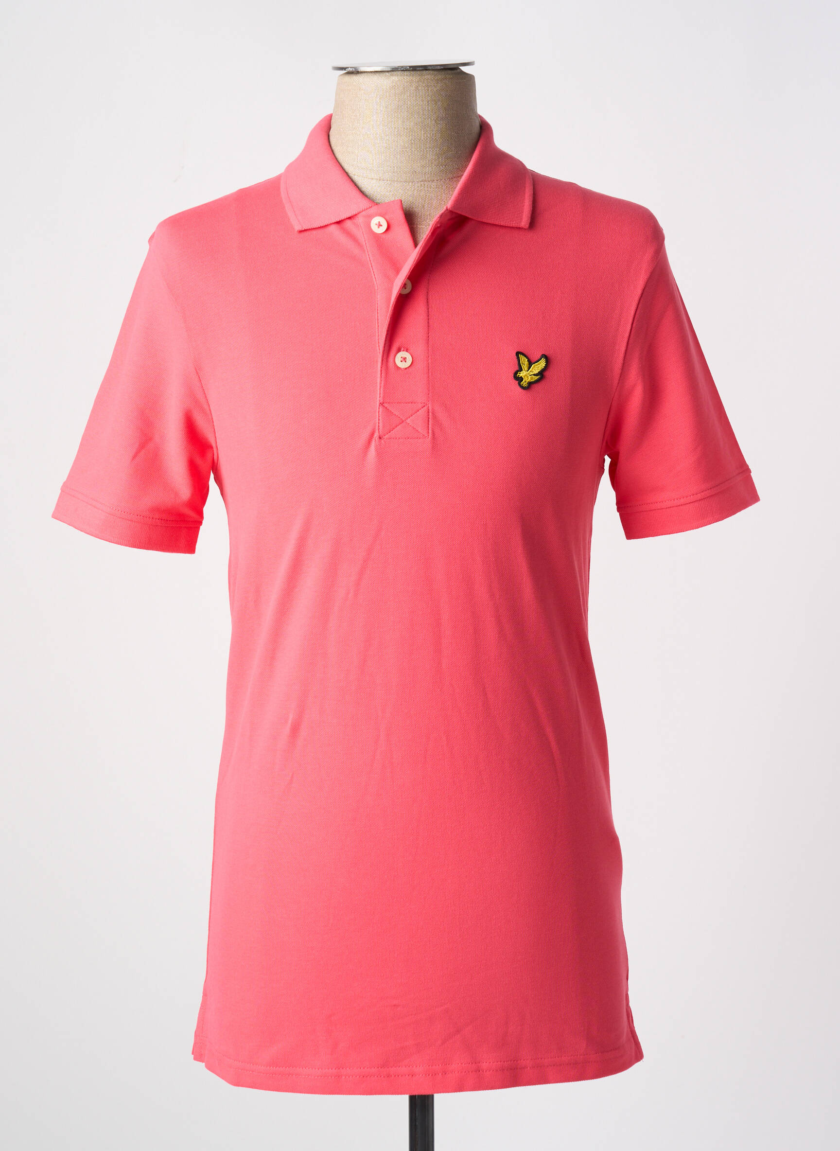 Polo tamprumas trumpas rankovės rožinė LYLE & SCOTT vyras
