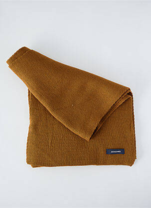 Šalikas megztas audinys rudas JACK & JONES vyras