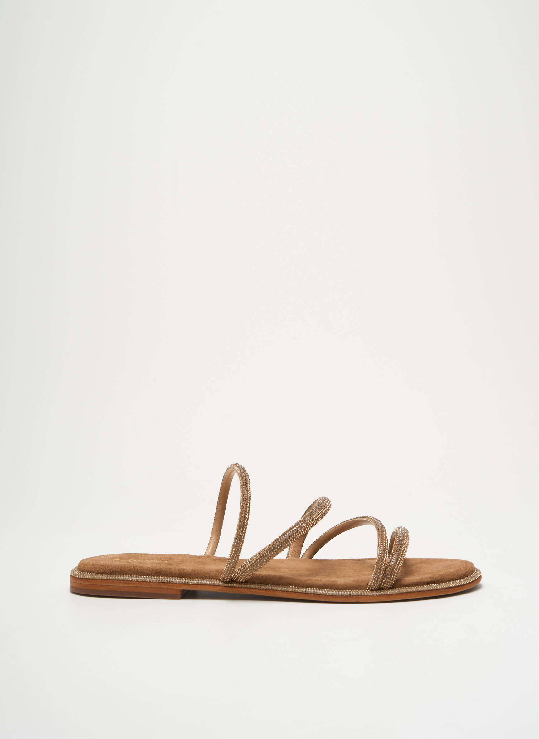 Mule/sabotai chiquet plokščias kulnas iki 3 cm auksas CB FUSION moteris