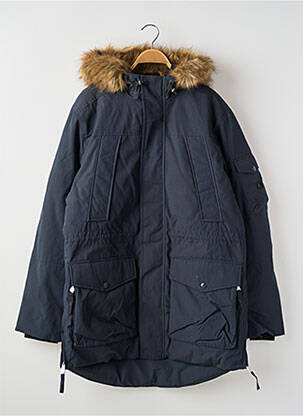 Parka bordo apdailos rankogaliai su gobtuvu mėlyna JACK & JONES vyras
