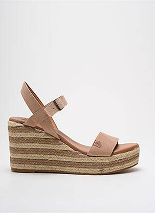 Espadrilės nubuko audinys kulnas nuo 7 iki 9 cm rožinė POPA moteris