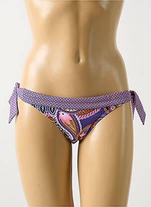 Maudymosi kelnaitės satino audinys bikini violetinis CYELL moteris