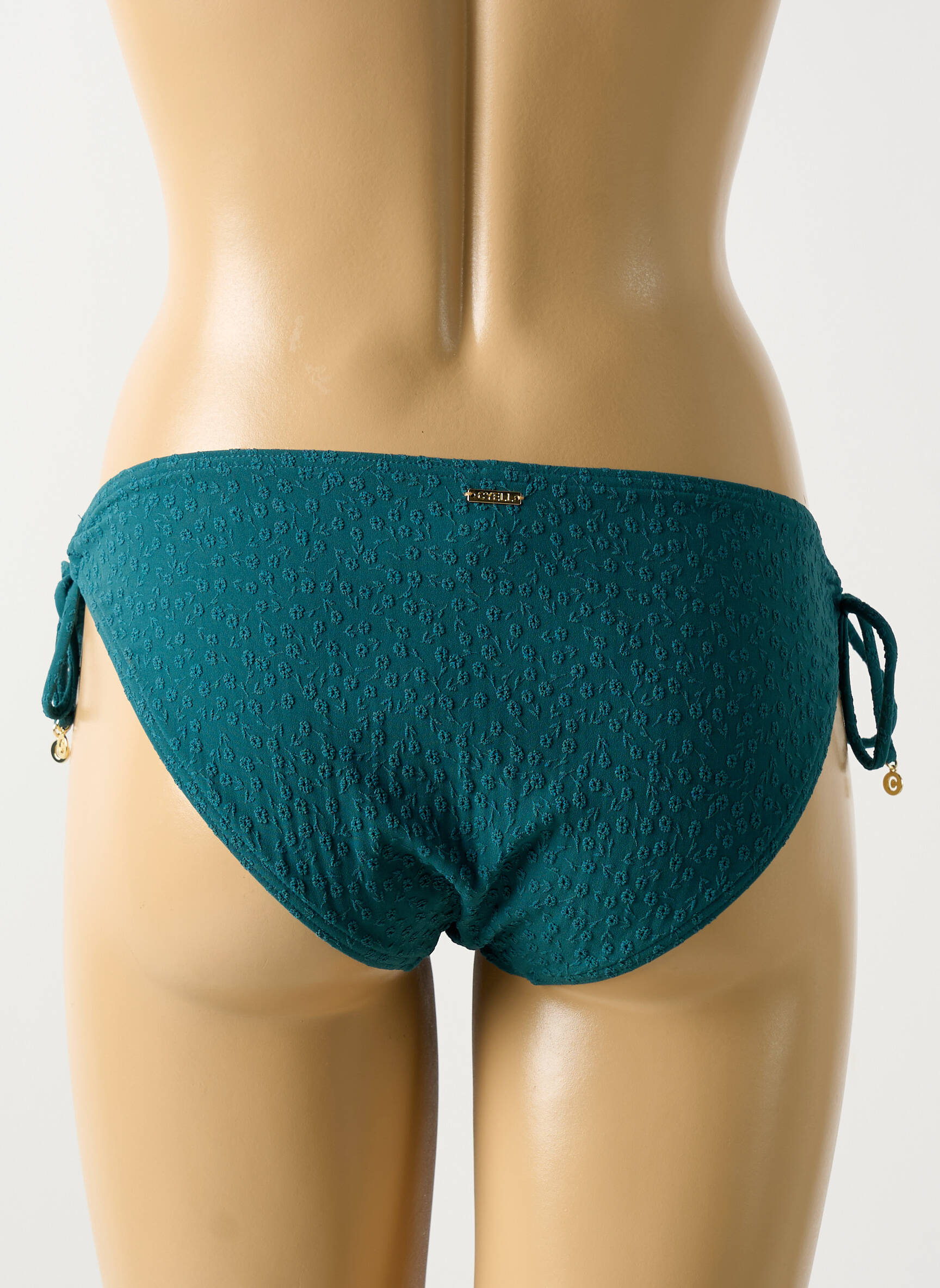 Maudymosi kelnaitės užsegimas su raišteliais bikini žalias CYELL moteris