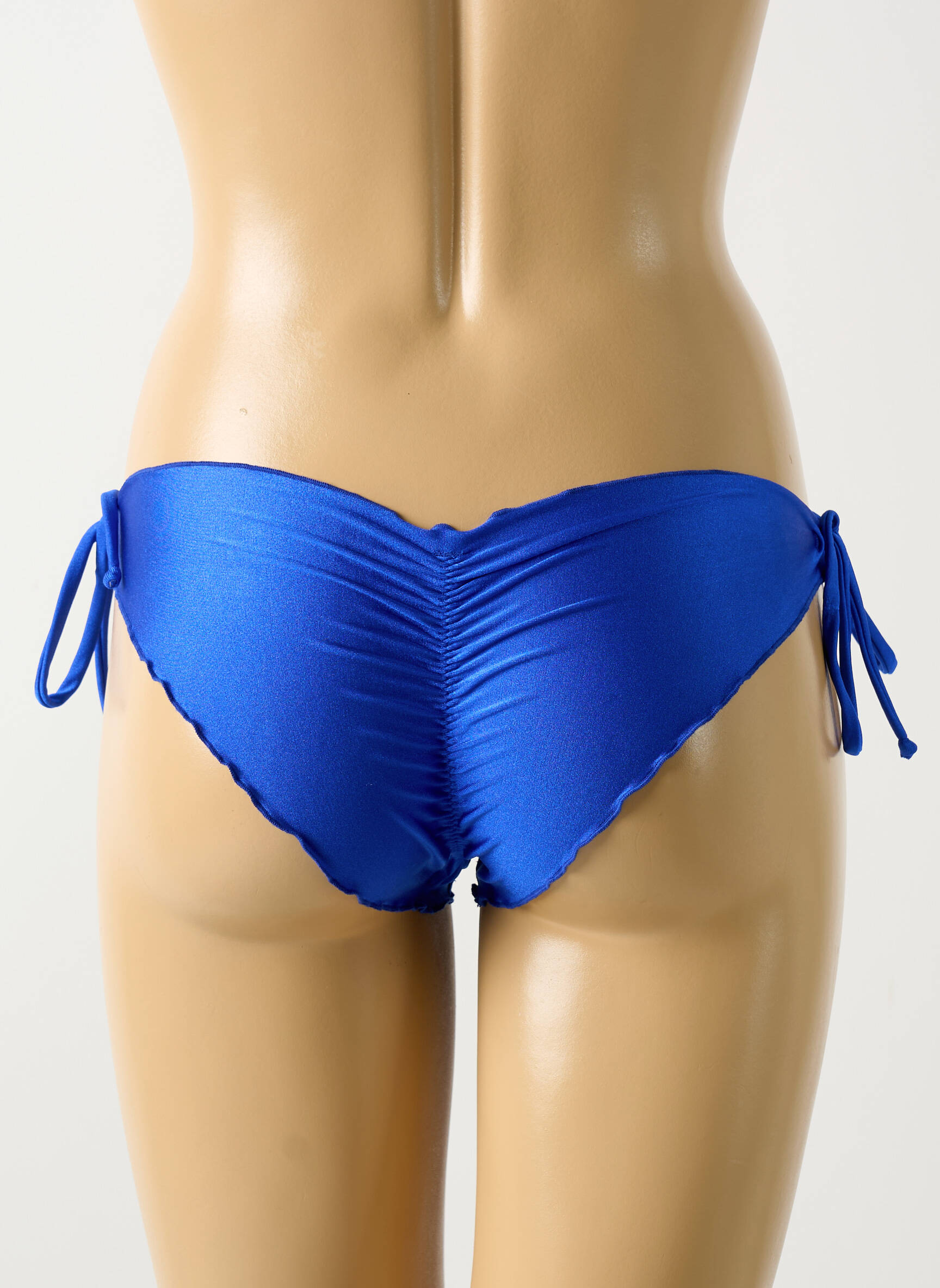 Maudymosi kelnaitės užsegimas su raišteliais bikini mėlyna LULI FAMA moteris