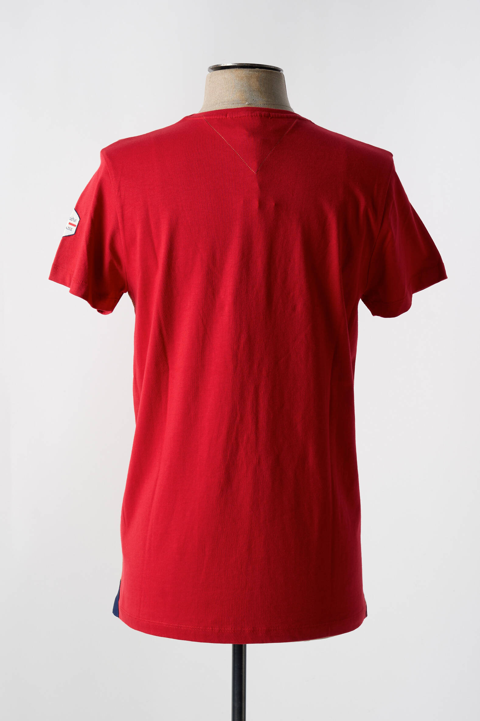 T-marškinys siuvinėjimas trumpas rankovės raudona LA MARINIÈRE FRANÇAISE vyras
